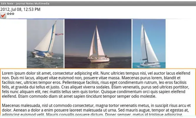 Diary Notes Multimedia android App screenshot 2